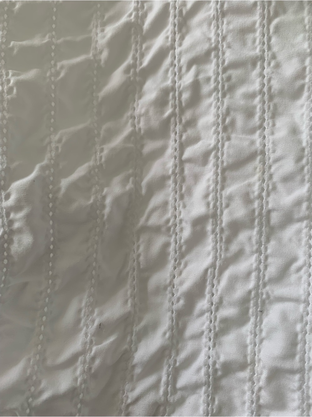 Talbots Classic White Textured Long-Sleeve Pleated Shirt - Picture 3 of 8